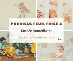 Crèche communale "Les BoBelinous" - Appel puériculteur.trice.s