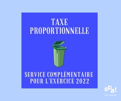 TAXE PROPORTIONNELLE – Service complémentaire pour l’exercice 2022